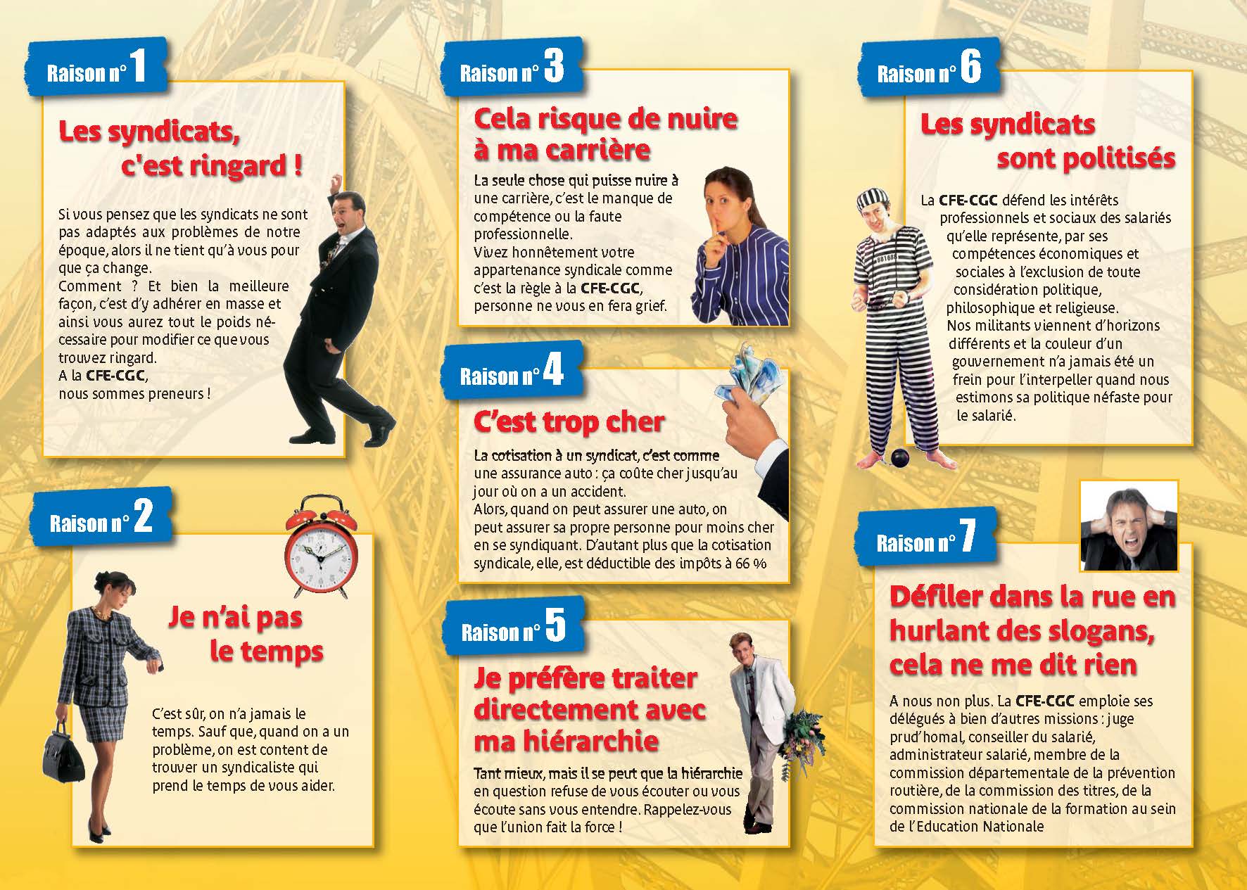 Les 10 bonnes raisons de ne pas adhérer ! – SMNO-CFECGC